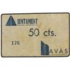 Image 1 : PAPER MONEY OF THE CIVIL WAR: CATALUNYA - 50 Cèntims. S/F. Aj. de NAVÀS. (Sucio). AT-1647a; T-1893a.