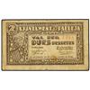 Image 1 : PAPER MONEY OF THE CIVIL WAR: CATALUNYA - 2 Pessetes. S/F. Aj. de PALLEJÀ. ESCASO. AT-1768c; T-2035c