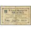 Image 1 : PAPER MONEY OF THE CIVIL WAR: CATALUNYA - 1 Pesseta. 1 Juny 1937. C.M. de POBLE DE LLIERCA. (Leves r