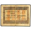 Image 1 : PAPER MONEY OF THE CIVIL WAR: CATALUNYA - 0,50 Pessetes. Emissió 1937. C.M. de RIALP. (Sucio, rotura