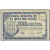 Image 1 : PAPER MONEY OF THE CIVIL WAR: CATALUNYA - 1 Pesseta. 16 d´Abril 1937. C.M. de LA ROCA DEL VALLÈS. AT