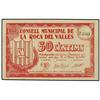 Image 1 : PAPER MONEY OF THE CIVIL WAR: CATALUNYA - 50 Cèntims. 16 d´Abril 1937. C.M. de LA ROCA DEL VALLÈS. A