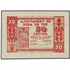Image 1 : PAPER MONEY OF THE CIVIL WAR: CATALUNYA - 50 Cèntims. 23 Juny 1937. Aj. de RODA DE TER. AT-2191; T-2