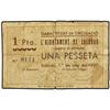 Image 1 : PAPER MONEY OF THE CIVIL WAR: CATALUNYA - 1 Pesseta. 1 Juny 1937. Aj. de SALARDÚ. (Manchas, roturas,