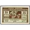 Image 1 : PAPER MONEY OF THE CIVIL WAR: CATALUNYA - 25 Cèntims. 26 d´Agost 1937. C.M. de SENTMENAT. AT-2343d; 