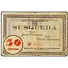 Image 1 : PAPER MONEY OF THE CIVIL WAR: CATALUNYA - 50 Cèntims. 15 Agost 1937. Aj. de SUSQUEDA. (Manchitas y p