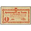 Image 1 : PAPER MONEY OF THE CIVIL WAR: CATALUNYA - 1 Pesseta. 1 Maig 1937. Aj. de TIANA. (Leves manchitas). A