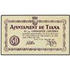 Image 1 : PAPER MONEY OF THE CIVIL WAR: CATALUNYA - 50 Cèntims. 1 Maig 1937. Aj. de TIANA. AT-2463; T-2853. EB