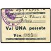 Image 1 : PAPER MONEY OF THE CIVIL WAR: CATALUNYA - 1 Pesseta. S/F. Aj. de VILANOVA DE BELLPUIG. MUY ESCASO. A