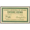 Image 1 : PAPER MONEY OF THE CIVIL WAR: ARAGÓN-FRANJA DE PONENT - 25 Céntimos. 30 Octubre 1937. C.M. de AZUARA