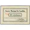 Image 1 : PAPER MONEY OF THE CIVIL WAR: ARAGÓN-FRANJA DE PONENT - 50 Céntimos. 5 Septiembre 1937. C.M. de CAST
