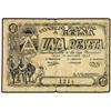 Image 1 : PAPER MONEY OF THE CIVIL WAR: ARAGÓN-FRANJA DE PONENT - 1 Peseta. 14 Octubre 1937. C.M. de GELSA (Za