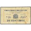 Image 1 : PAPER MONEY OF THE CIVIL WAR: ALICANTE - 25 Céntimos. 1 Julio 1937. EL SINDICATO DE TRABAJADORES DE 