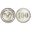 Image 1 : COOPERATIVE  AND ADVERTISING TOKENS - Valor 100. S/F. CASINO DEL COMERCIO. TARRASA. Ni. Ø 26 mm. (Pe