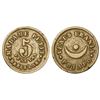 Image 1 : COOPERATIVE  AND ADVERTISING TOKENS - 5 Pesetas. S/F. MADAME PETIT (CASA DE PROSTITUTAS). BARCELONA.