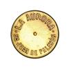 Image 1 : COOPERATIVE  AND ADVERTISING TOKENS - 2 Céntimos. S/F. LA AURORA. SAN JUAN DE PALAMÓS. Latón. Ø 21 m