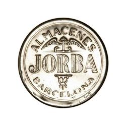 COOPERATIVE  AND ADVERTISING TOKENS - 10 Céntimos. S/F. ALMACENES JORBA. BARCELONA. Al. Ø 36 mm. Dis