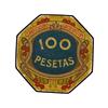 Image 1 : COOPERATIVE  AND ADVERTISING TOKENS - 100 Pesetas. S/F. GRAN CASINO SAN SEBASTIAN BARCELONA. Cartón 