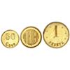 Image 1 : COOPERATIVE  AND ADVERTISING TOKENS - Serie 3 fichas 50, 75 Céntimos y 1 Peseta. S/F. CÍRCULO RECREA