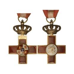 SPANISH DECORATIONS - Cruz de 1ª Clase del Orden del Mérito Militar. (1864-1868). Rev.: Cifras Y2. A