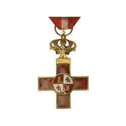 SPANISH DECORATIONS - Cruz de 1ª Clase Orden del Mérito Militar. (1868-1871). Rev.: Cifras MM. Metal