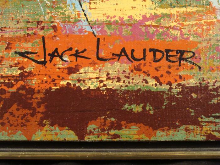 Jack Lauder Original Horse Racing Sport Art Painting