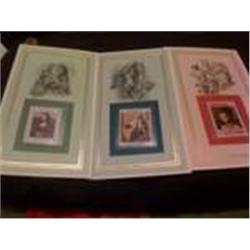3 Mint Stamps and Info Card Set
