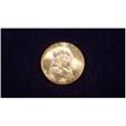 1957-D Franklin Silver Half Dollar, Choice BU