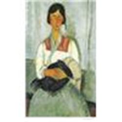 Modigliani "Gypsy Woman with Child" Giclee, Ltd Edition