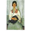 Image 1 : Modigliani "Gypsy Woman with Child" Giclee, Ltd Edition