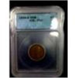 EXTREMELY RARE 1909-S VDB F12 LINCOLN CENT, ICG GRADED