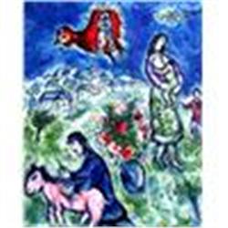 Marc Chagall "Sur la Route du Village" Lithograph W/COA