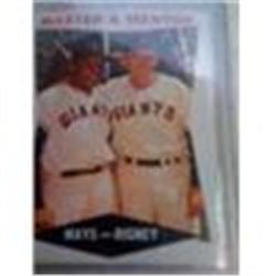 Willie Mays and Rigney Original Baseball card