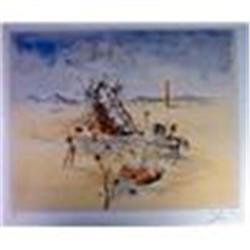 Dali "Cosmic Horseman"Lithograph W/COA