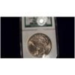 1923 'Binion Collection" Silver Peace Dollar, MS64