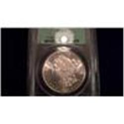 1881-S "Old Greenholder" Silver Dollar, MS63 Graded