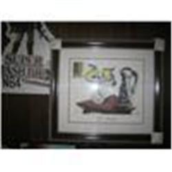 Framed Picasso Lithograph, Plate Signed and Numbered W Coa