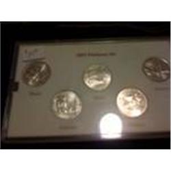 2004 Platinum Quarter Set, 5 Pieces