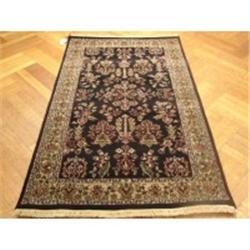 3'X5' Handmade Kashmir Kashan Wool Rug