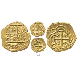 Bogota, Colombia, cob 2 escudos, 1711, from the 1715 Fleet, choice.