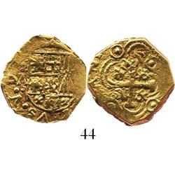 Bogota, Colombia, cob 2 escudos, Philip V, assayer A (1716-21).