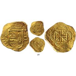 Cartagena, Colombia, cob 2 escudos, Philip IV, assayer E (1630?), Plate Coin in Restrepo.