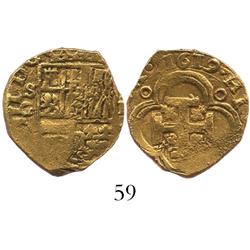 Seville, Spain, cob 2 escudos, Philip III, 1619G.