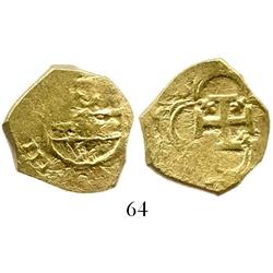 Seville, Spain, cob 2 escudos, Philip IV, assayer not visible.
