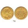 Image 1 : Belgium, 20 francs, Leopold II, 1870.
