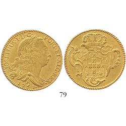Brazil (Rio mint), 6400 reis, Joseph I, 1751-R, from the "Clive of India treasure" (ca. 1755).