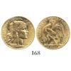 Image 1 : France (Paris mint), 20 francs, 1909 "Rooster", Mint State.