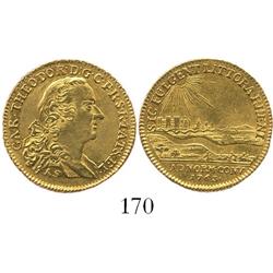 Mannheim, Pfalz-Sulzbach, Germany, ducat, Karl Theodor, 1763.