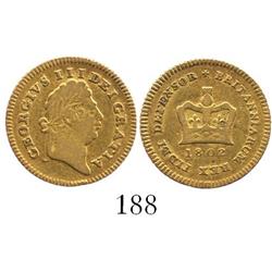 London, England, 1/3 guinea, George III, 1802.