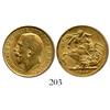 Image 1 : London, England, sovereign, George V, 1913, from the Egypt (1922).